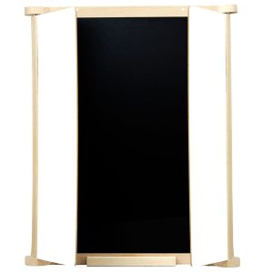 Triptyque en Bois Naturel