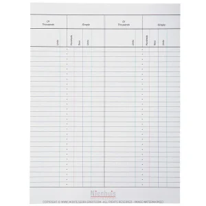 50 feuillets pour travail petit boulier