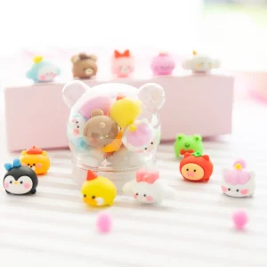 Mini Gomme Kawaii Animaux (x12)