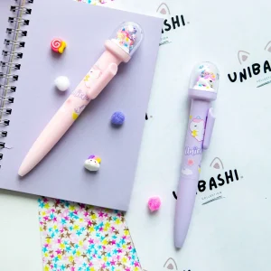 KK-8201.jpgv1753097040 Stylo Kawaii Boule à neige – Licorne