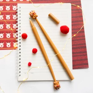 Stylo Souple à Secouer - Renne Noël