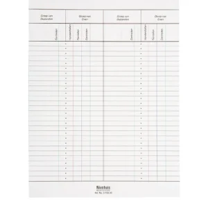 Formulare zum kleinen Rechenrahmen pro 50 Stück