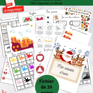Activité de Noël PDF à imprimer, ho ho ho