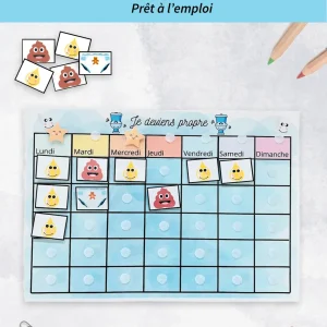 Tableau de propreté prêt à l’emploi